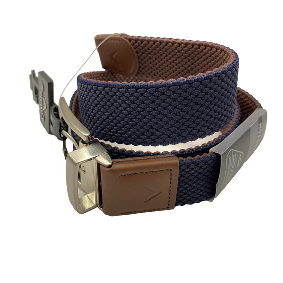 Callaway Accessories - Callaway Swing Tech Reversible Stretch Braided Men Golf Belt Navy M 34-36 NWT